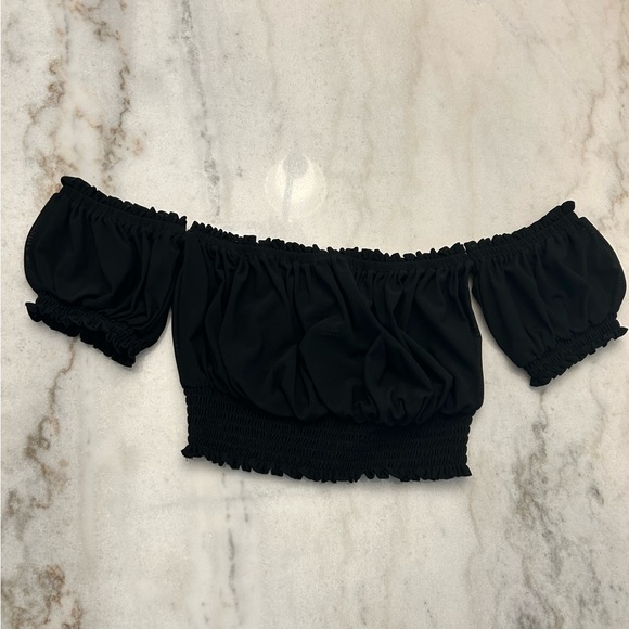 Forever 21 Tops Sheer Black Crop Top Poshmark